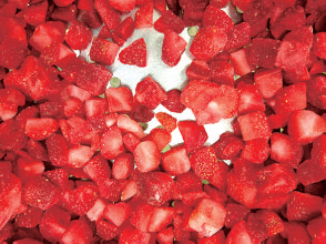 冷冻草莓丁