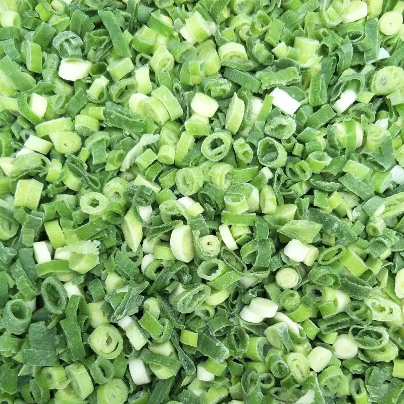Freezing green onions